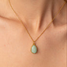 jade long pendant necklace gift 