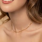 waterproof chain necklace for layering